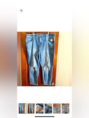 Light Blue Distressed Ripped Knee Jeans